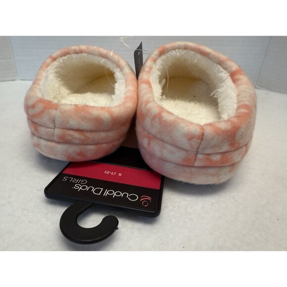 Cuddl Duds Girl's Print Cheetah Print Clog Soft Slippers Sz S 1-2 New - Picture 5 of 7